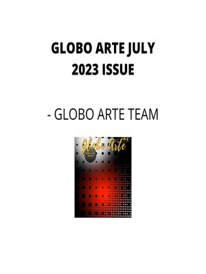 cover image of Globo arte July 2023 issue